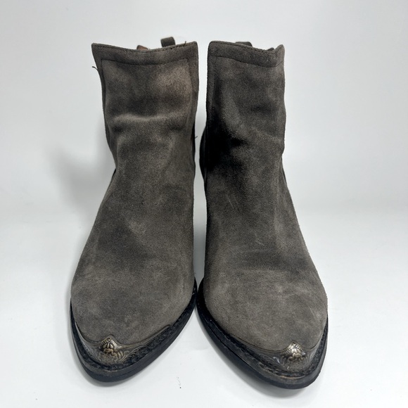 Jeffrey Campbell Cromwell Gray Suede Booties Size 8 - Picture 2 of 6